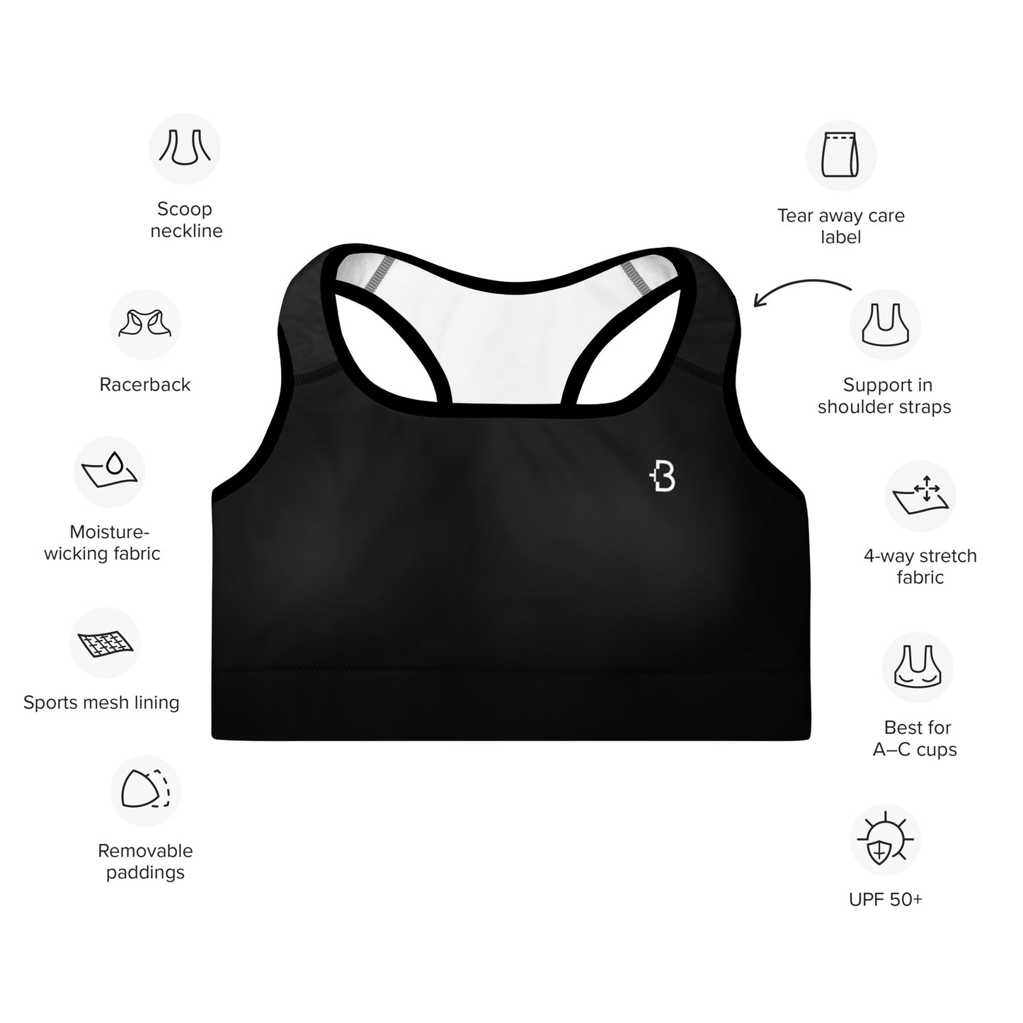 Just +B Padded Sports Bra