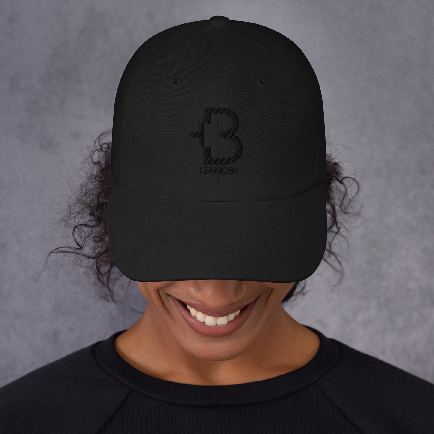 +B Over Leander Black Line Hat Black