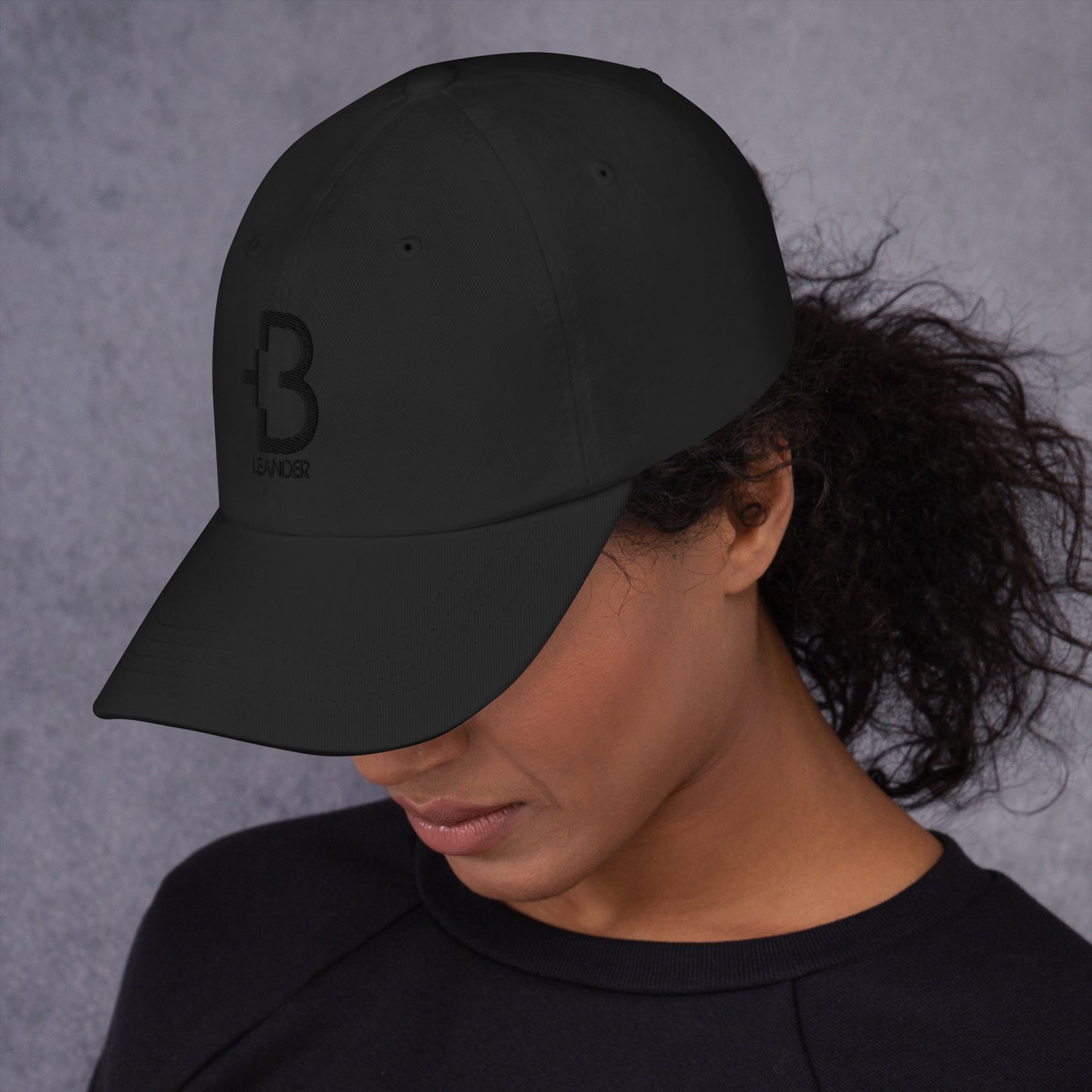 +B Over Leander Black Line Hat Black