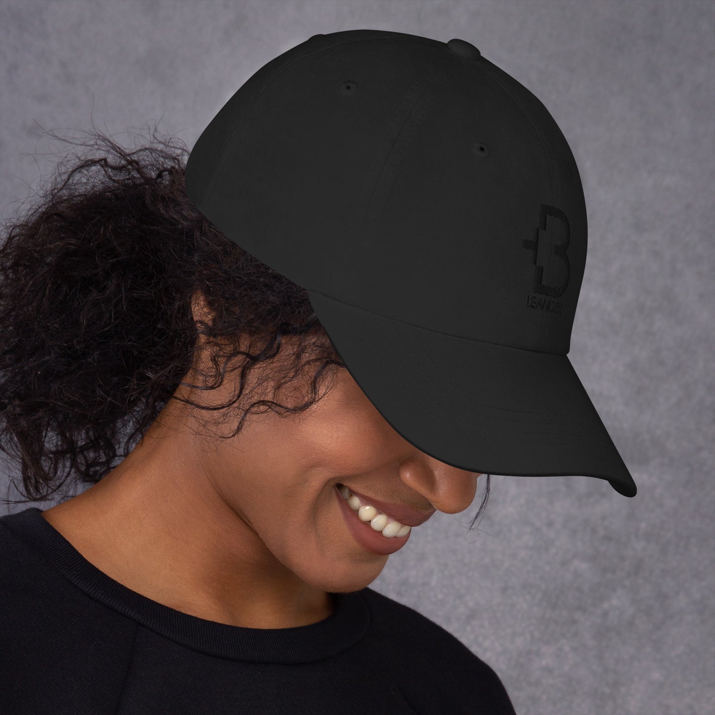 +B Over Leander Black Line Hat Black