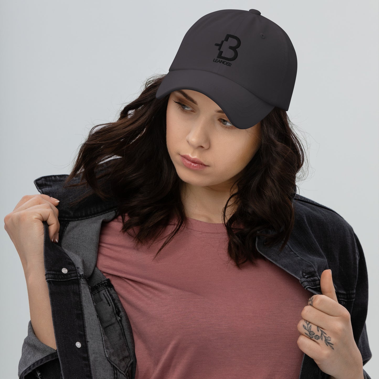 +B Over Leander Black Line Hat Storm Grey