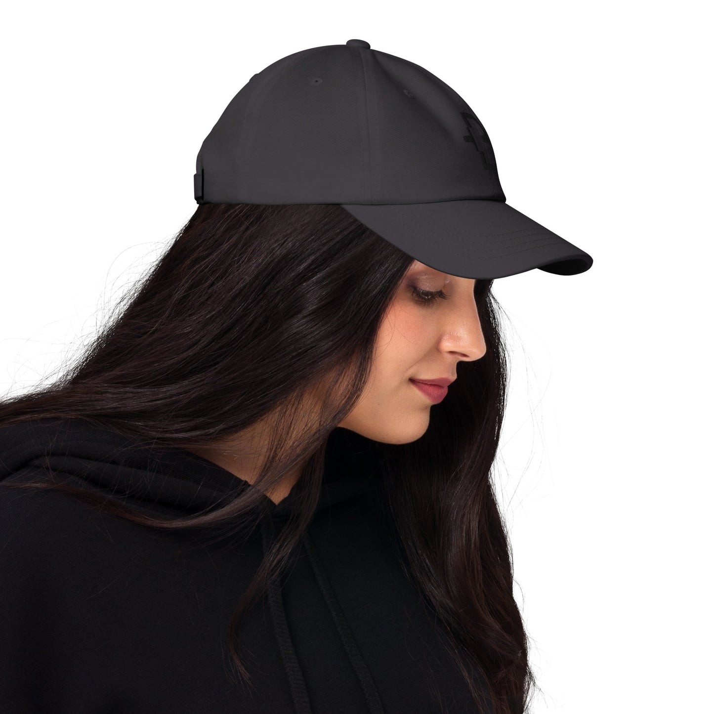 Just +B Black Line Hat Storm Grey