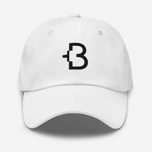 Just +B Black Line Hat White