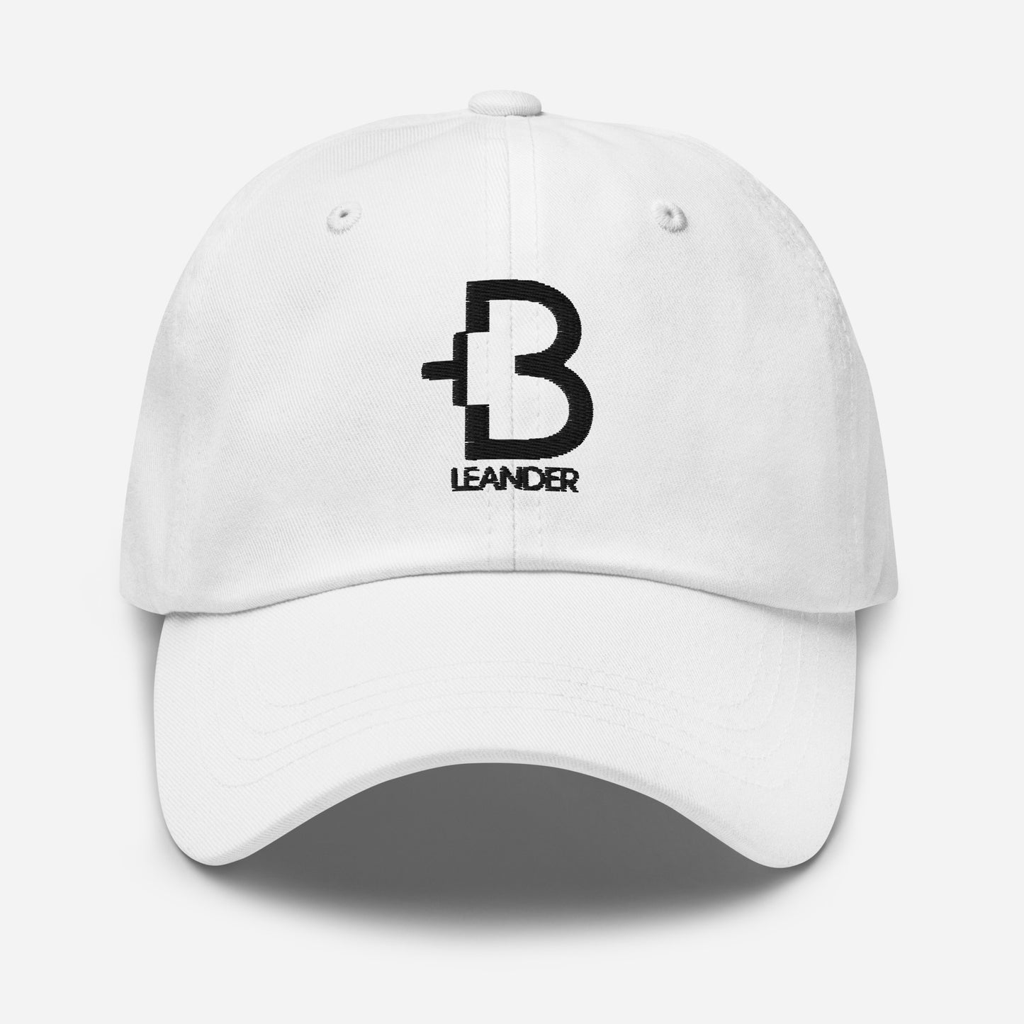 +B Over Leander Black Line Hat White