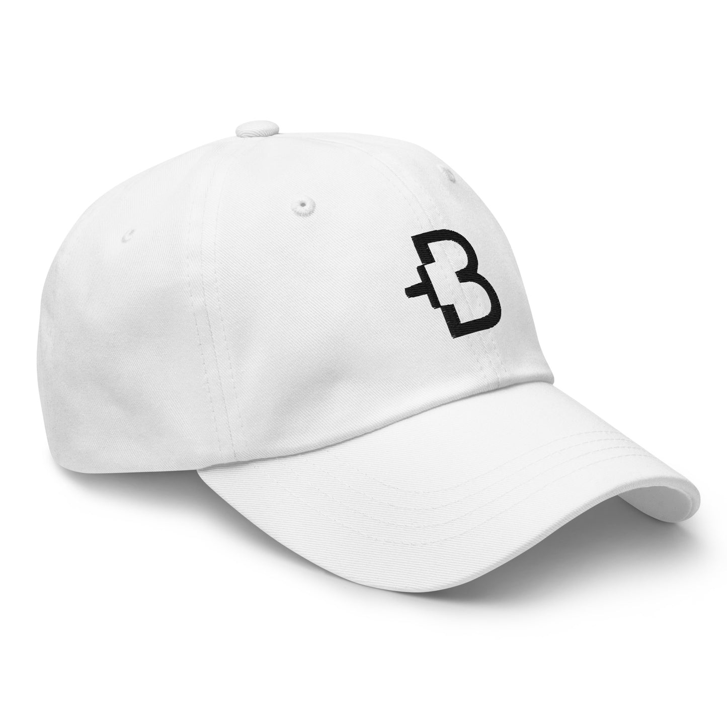 Just +B Black Line Hat White