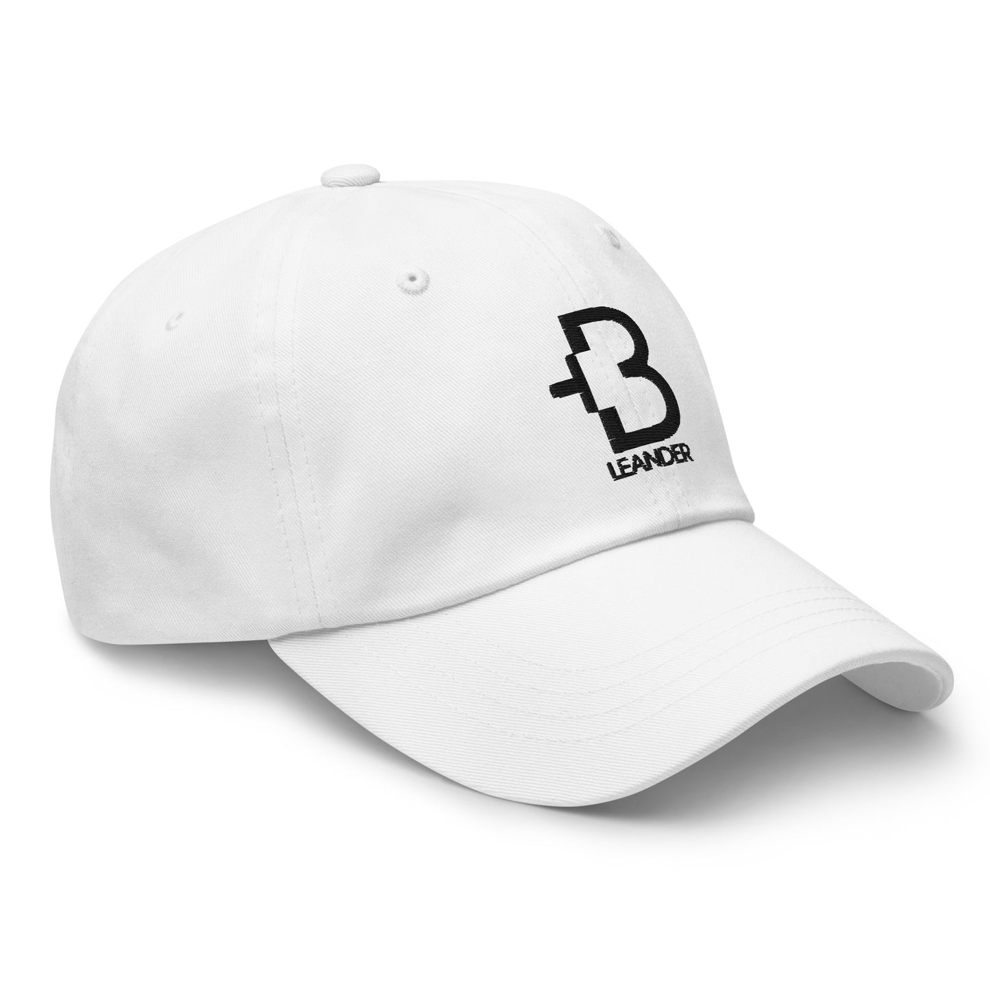 +B Over Leander Black Line Hat White