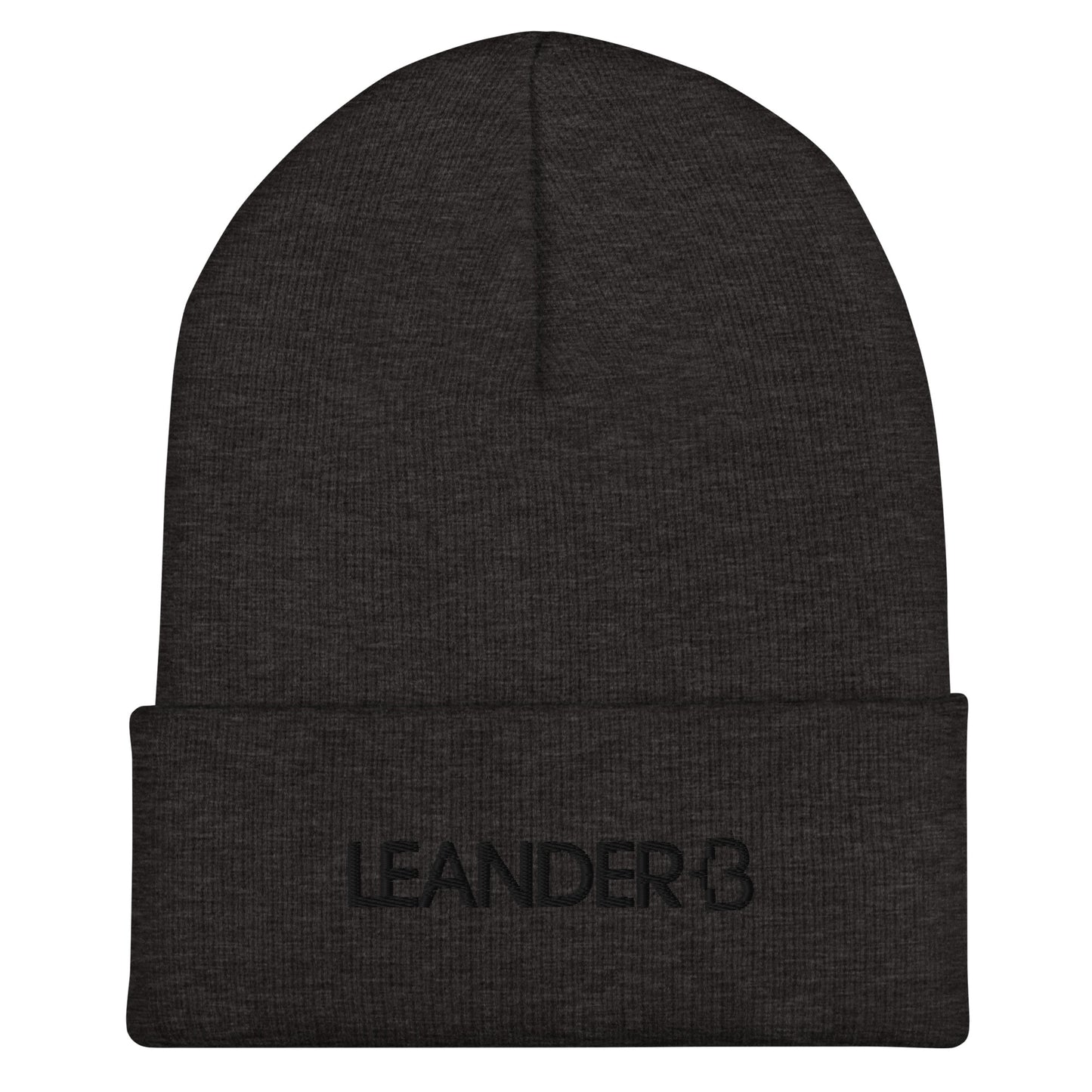 Leander +B Black Line Cuffed Beanie Storm Grey