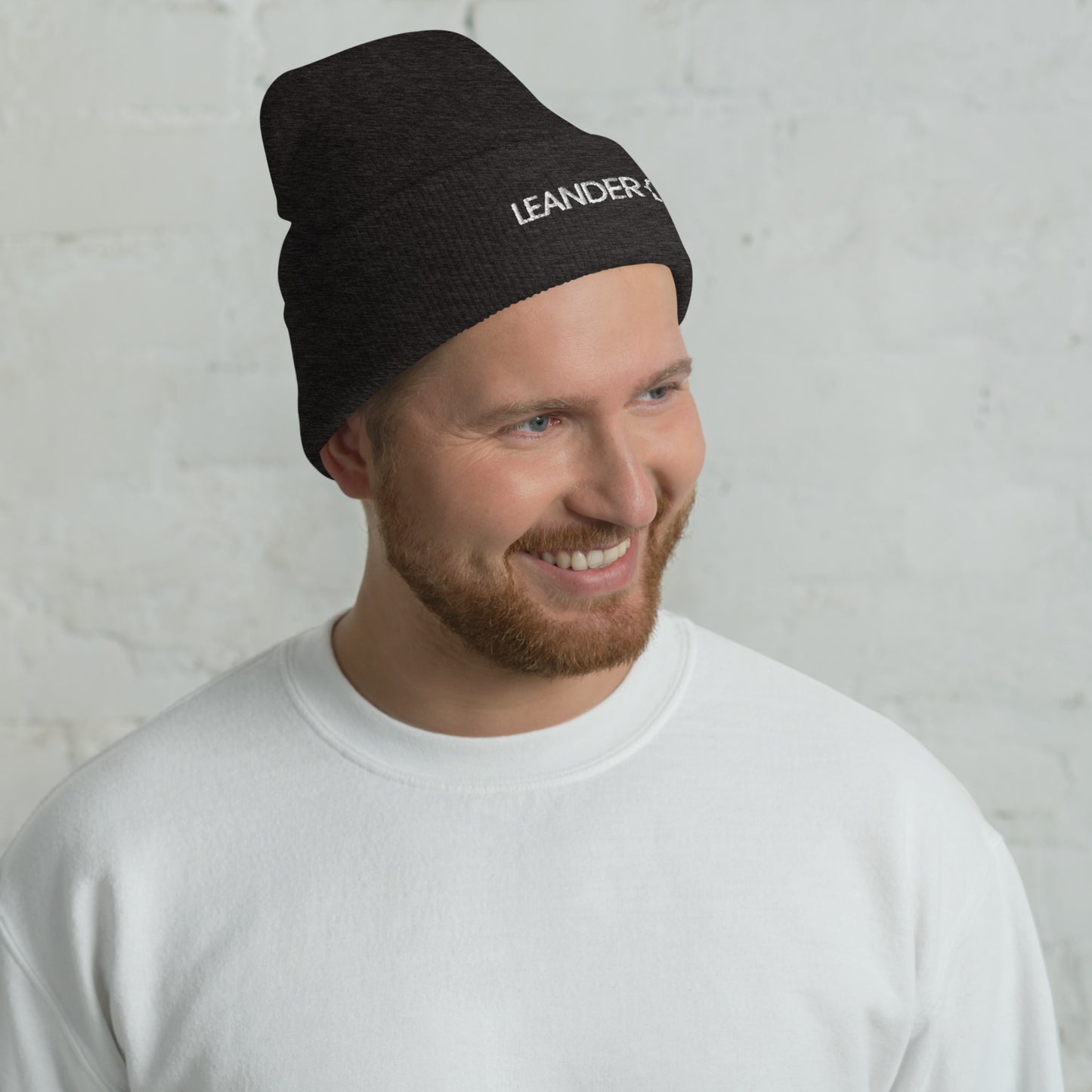 Leander + B Cuffed Beanie Storm Grey