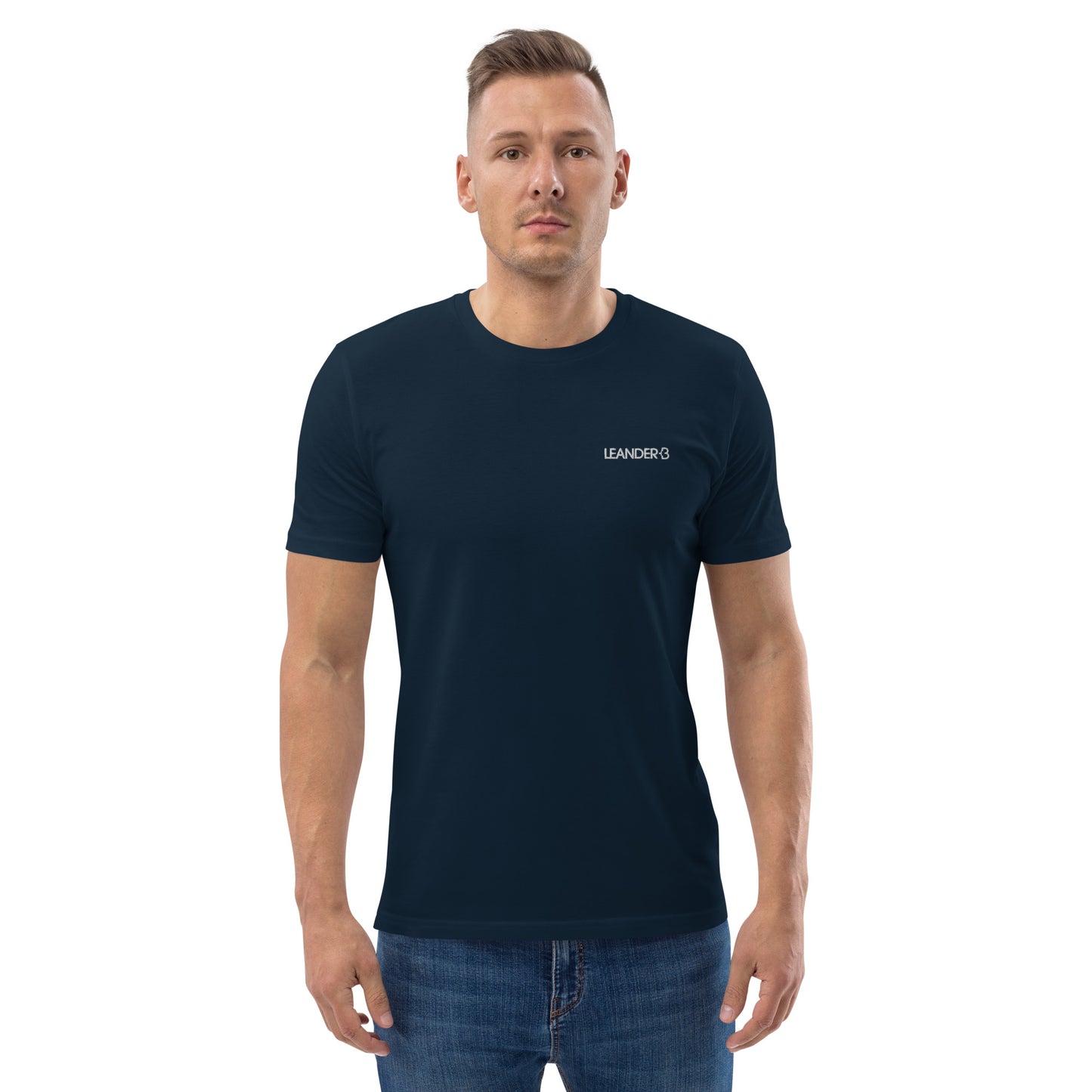 Leander +B Cotton T-Shirt Navy