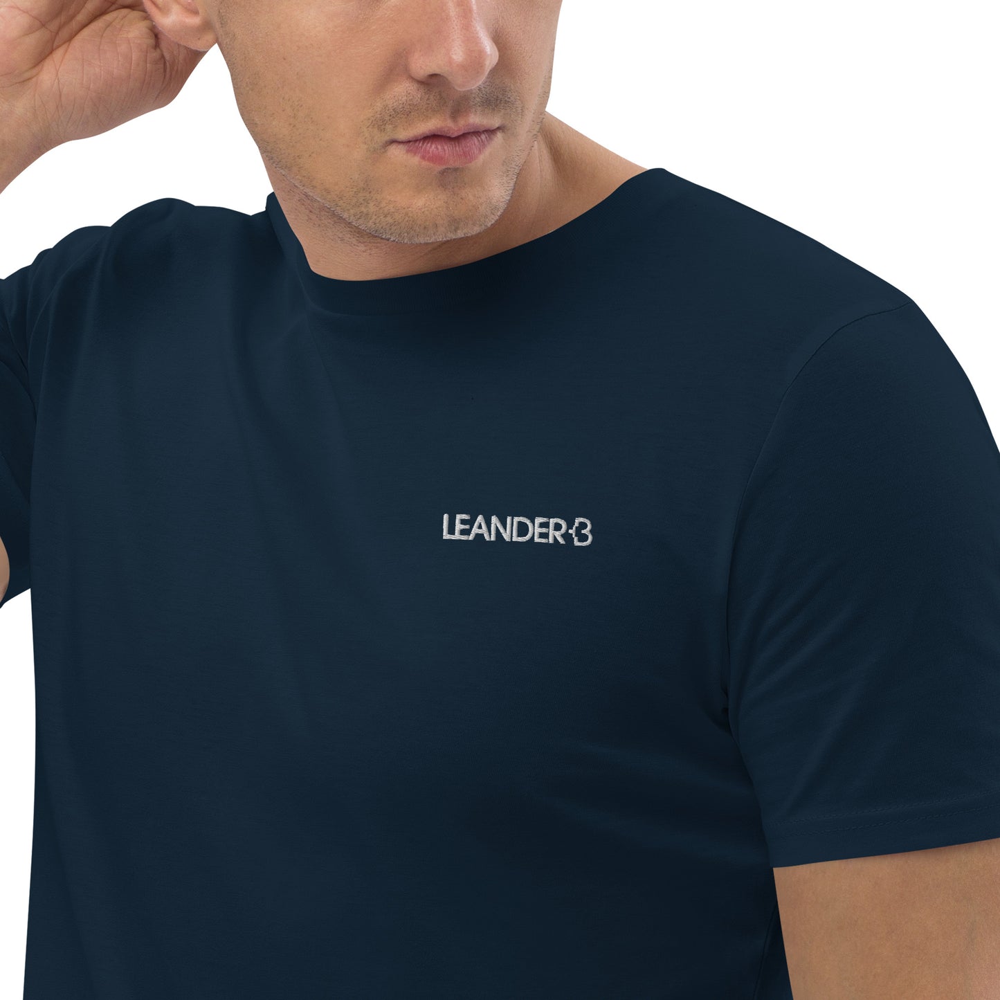 Leander +B Cotton T-Shirt Navy